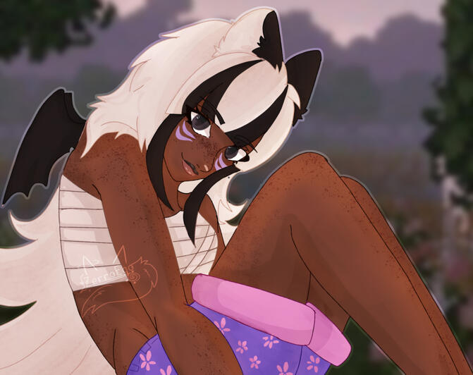 Fullbody, fully rendered background can be of your choice