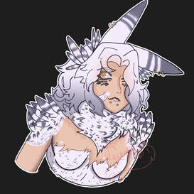 Sketchy Colored and slighlty shaded Example